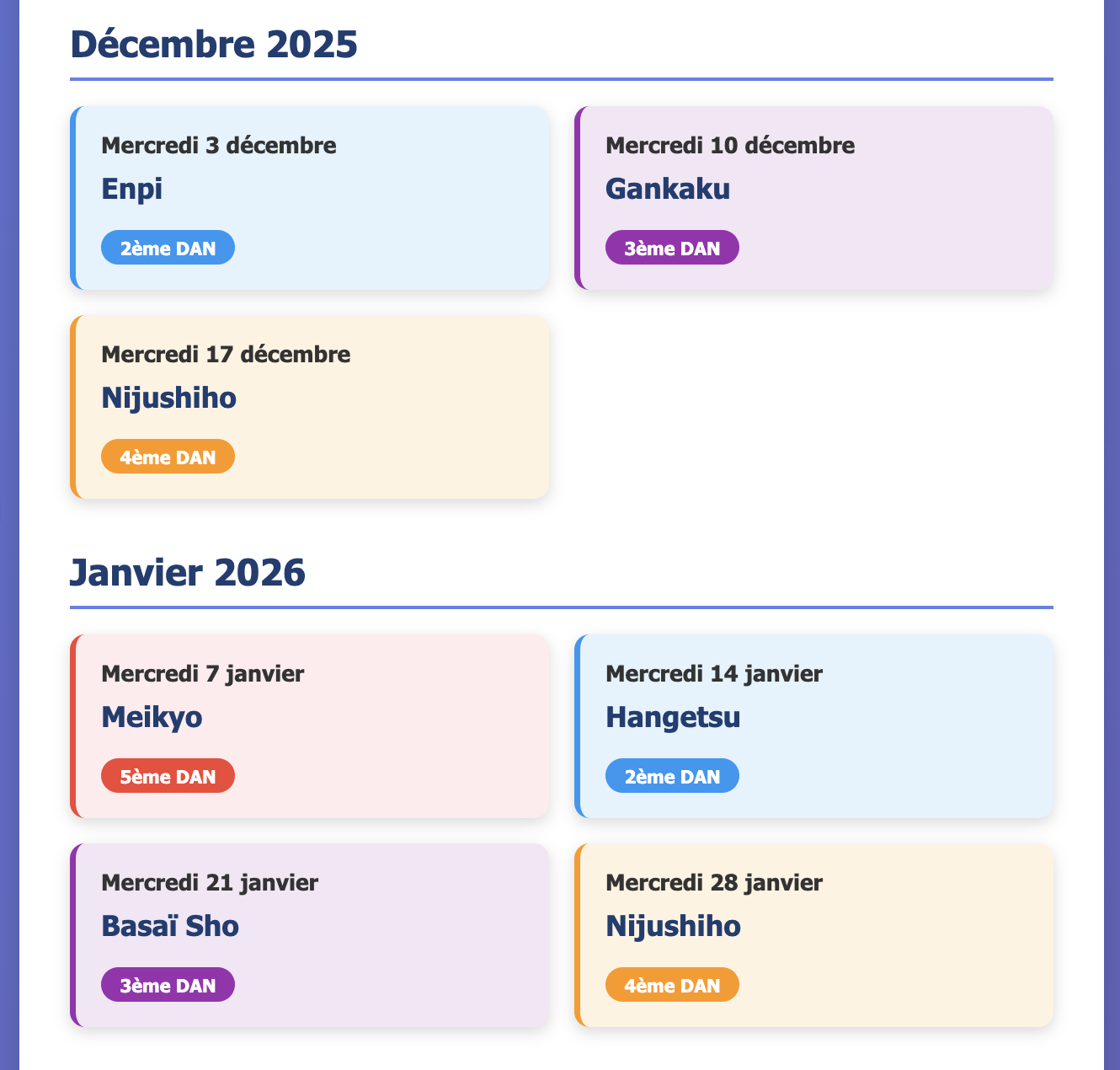 Club karaté paris Cours Kata Paris